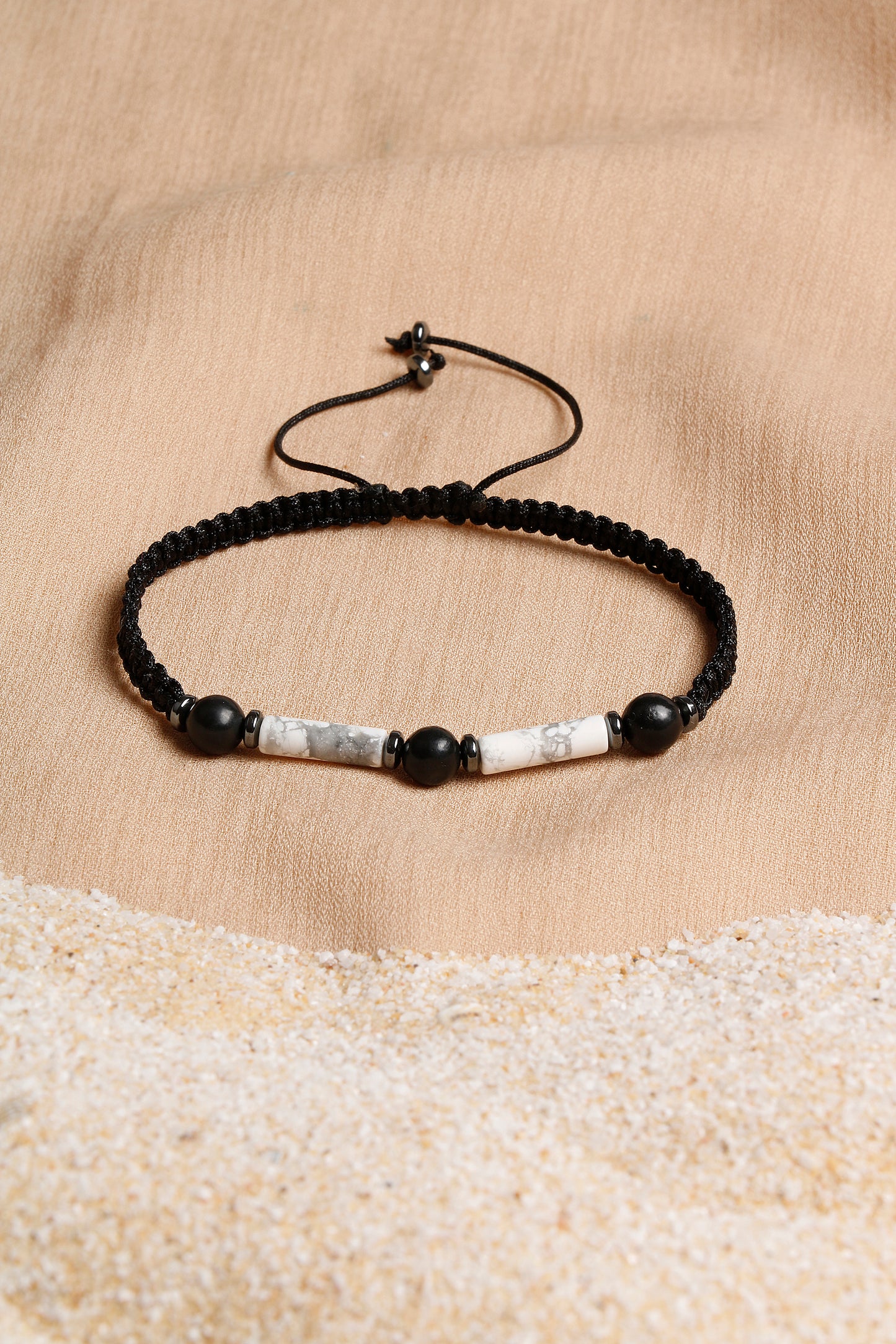 Oceanistone Men’s Bracelet Collection: Howlite and Shungite Harmony