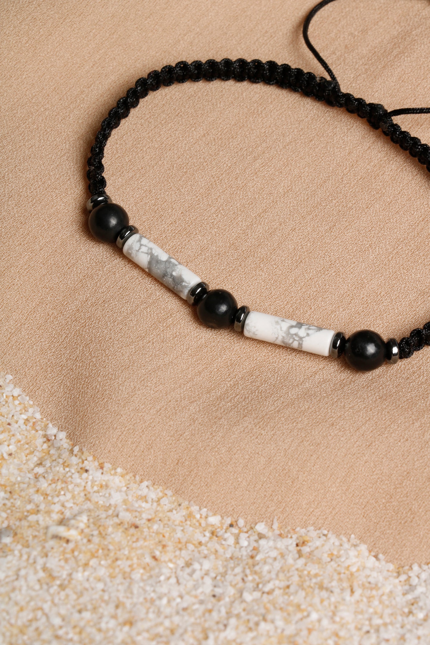 Oceanistone Men’s Bracelet Collection: Howlite and Shungite Harmony
