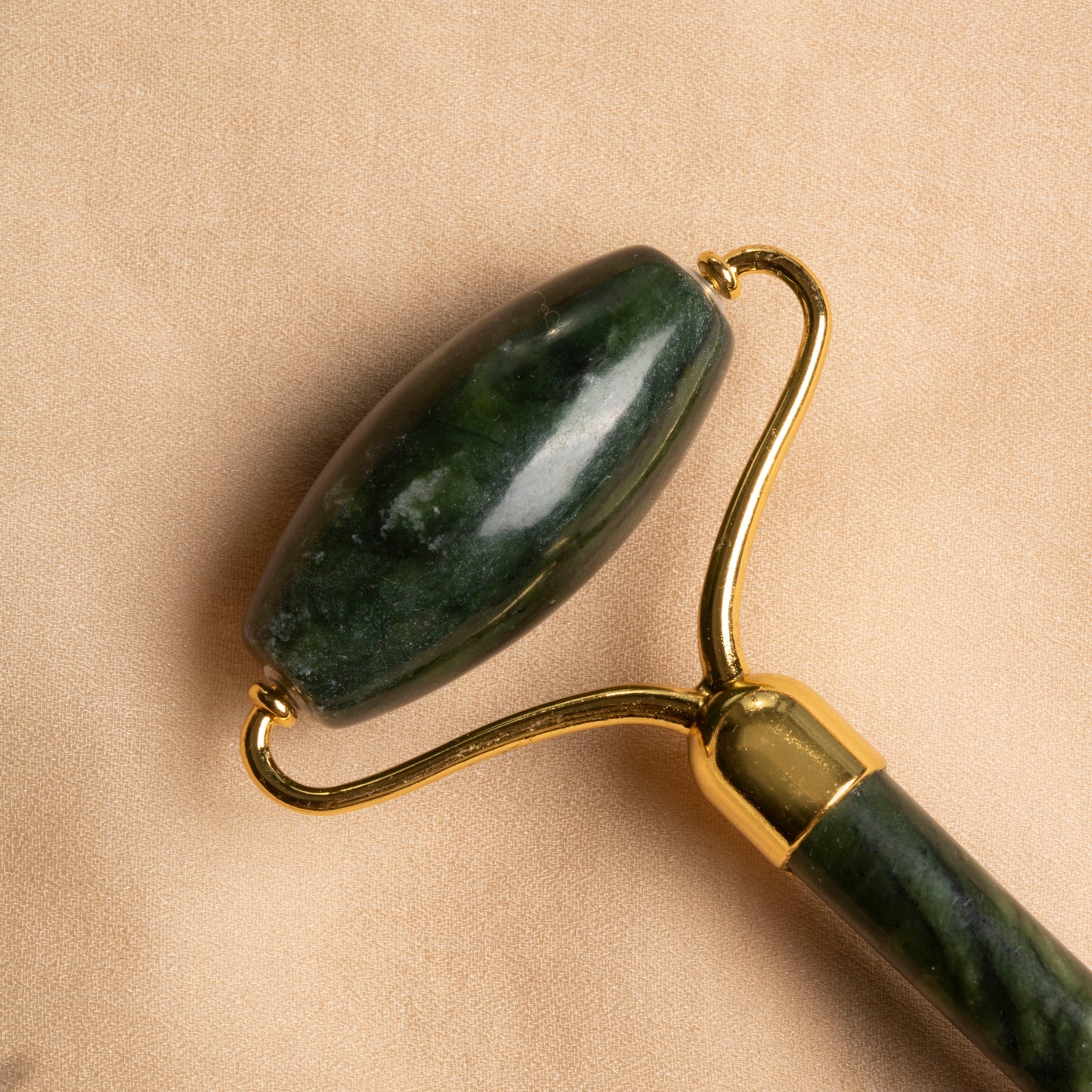 Jade Ridged Roller – Deep Facial Massage & Sculpting Tool