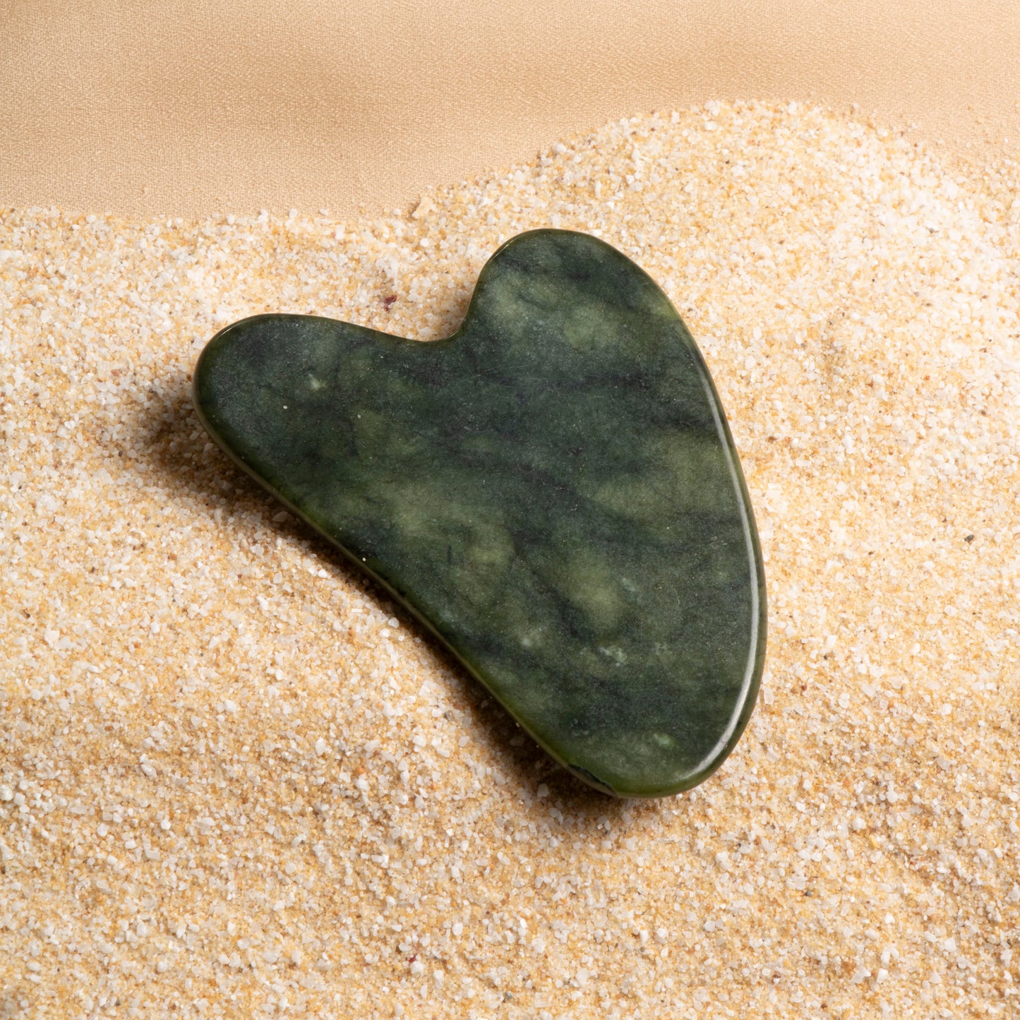 Jade Heart-Shaped Gua Sha Massage Tool