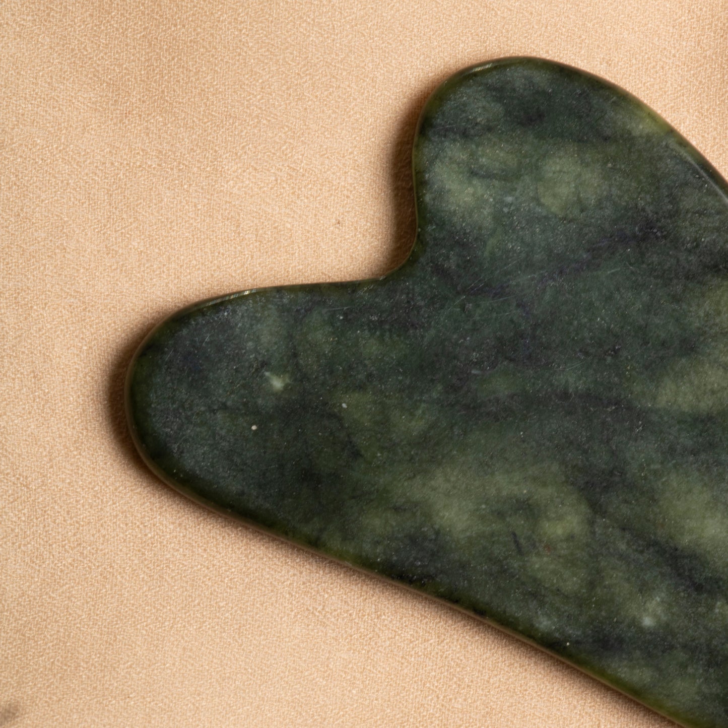 Jade Heart-Shaped Gua Sha Massage Tool