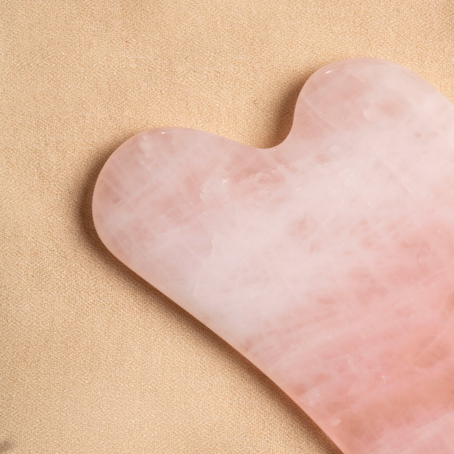 Rose Quartz Heart-Shaped Gua Sha Massage Tool