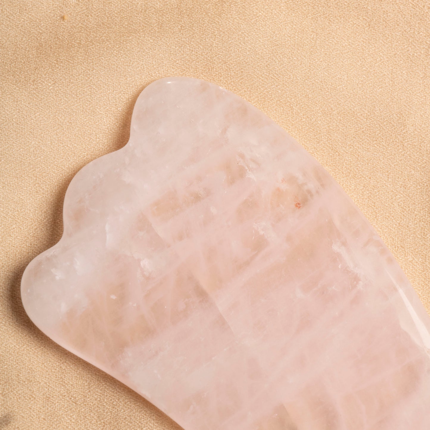 Rose Quartz Goose Foot Gua Sha Massage Tool