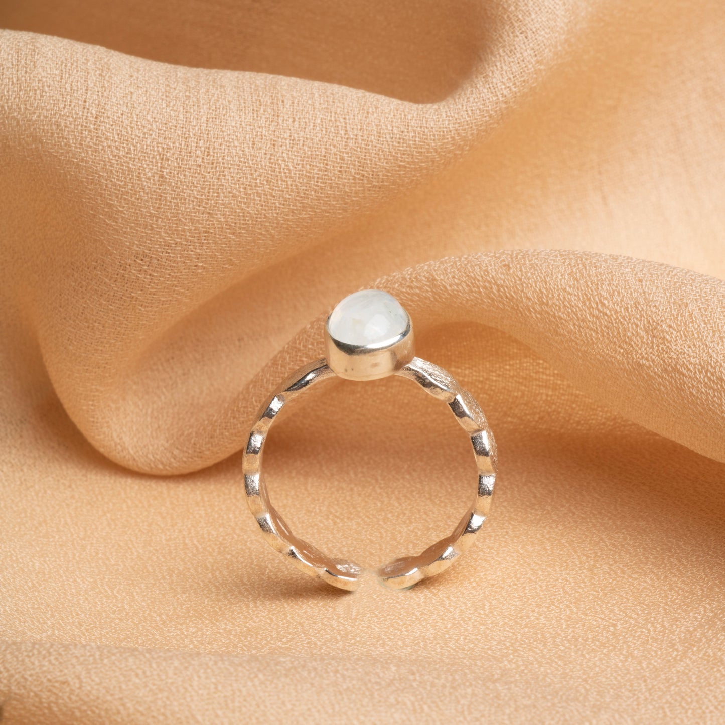 Moonstone Sterling Silver Ring – A Glimpse of Lunar Elegance