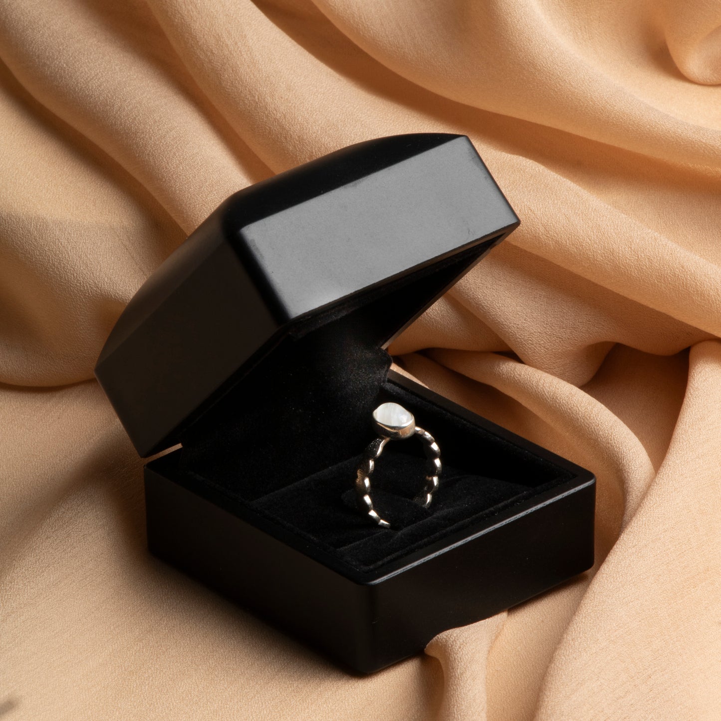 Moonstone Sterling Silver Ring – A Glimpse of Lunar Elegance