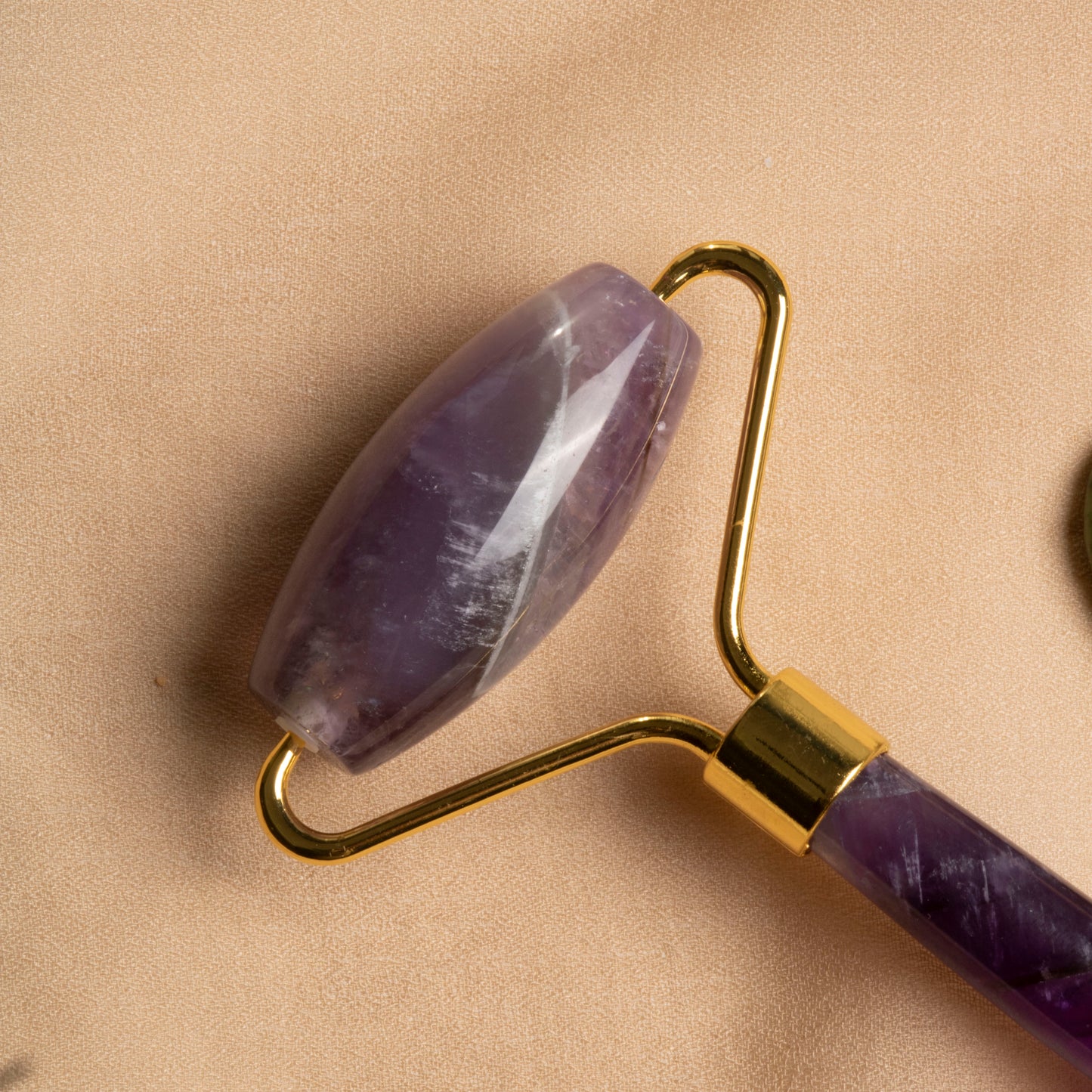 Amethyst Roller & Jade Heart-Shaped Gua Sha Massage Set