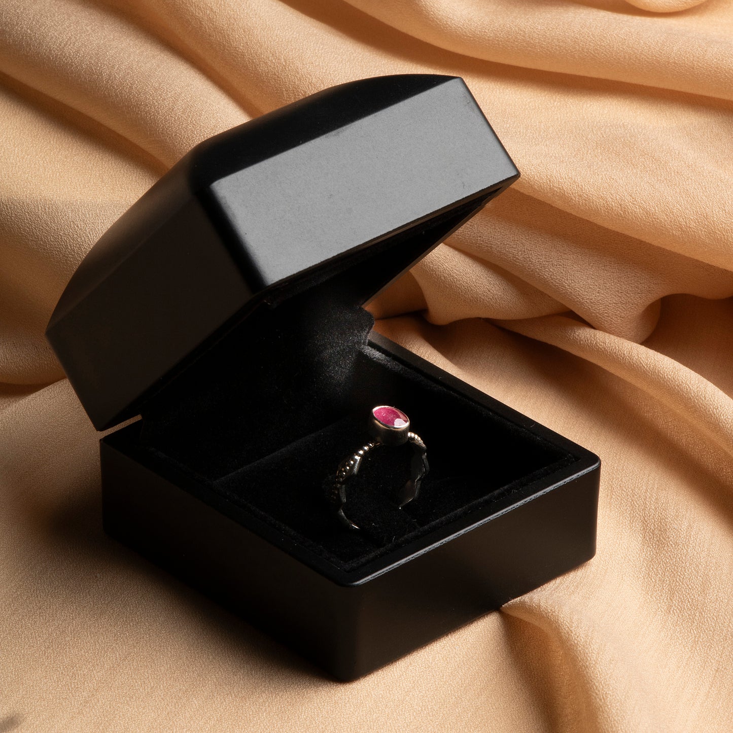 Ruby & Sterling Silver Women's Ring – A Symbol of Elegance
