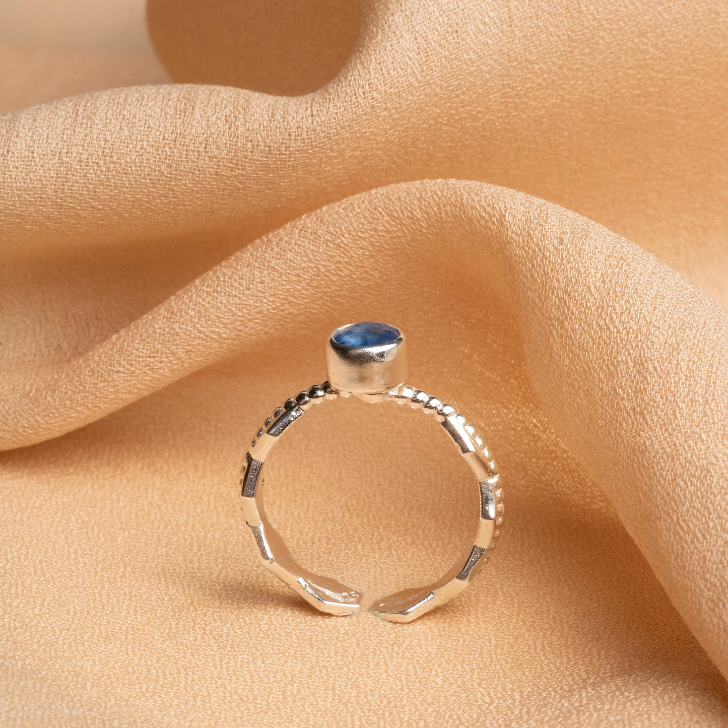 Handcrafted Kyanite Sterling Silver Ring – A Symbol of Serenity & Strength