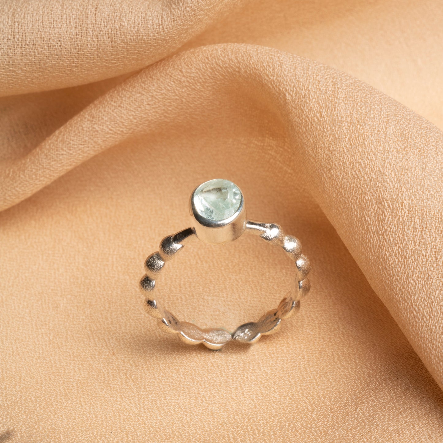 Timeless Aquamarine Sterling Silver Ring – Certified & Elegant