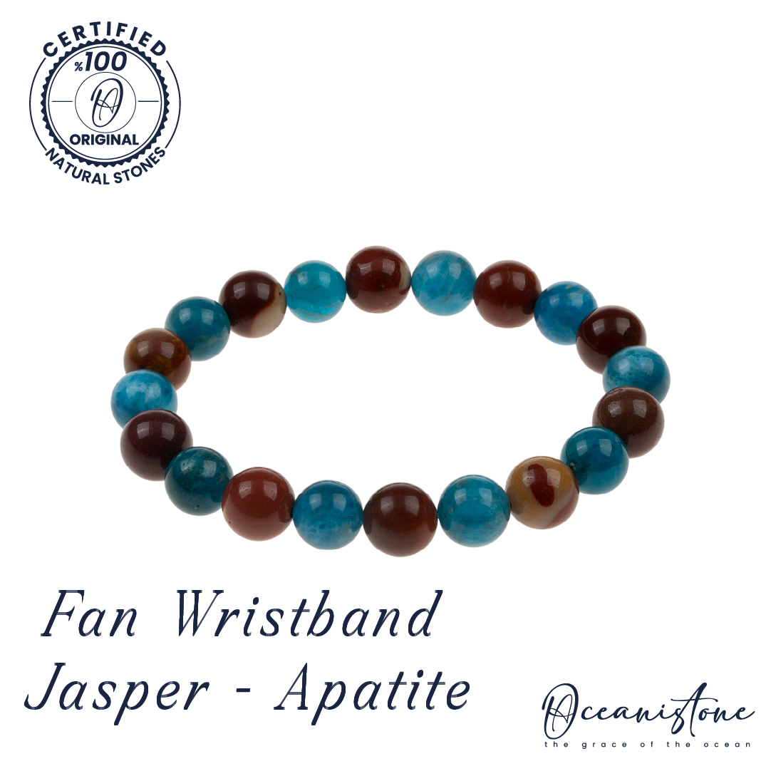 Women’s Jasper and Apatite Stretch Bracelet