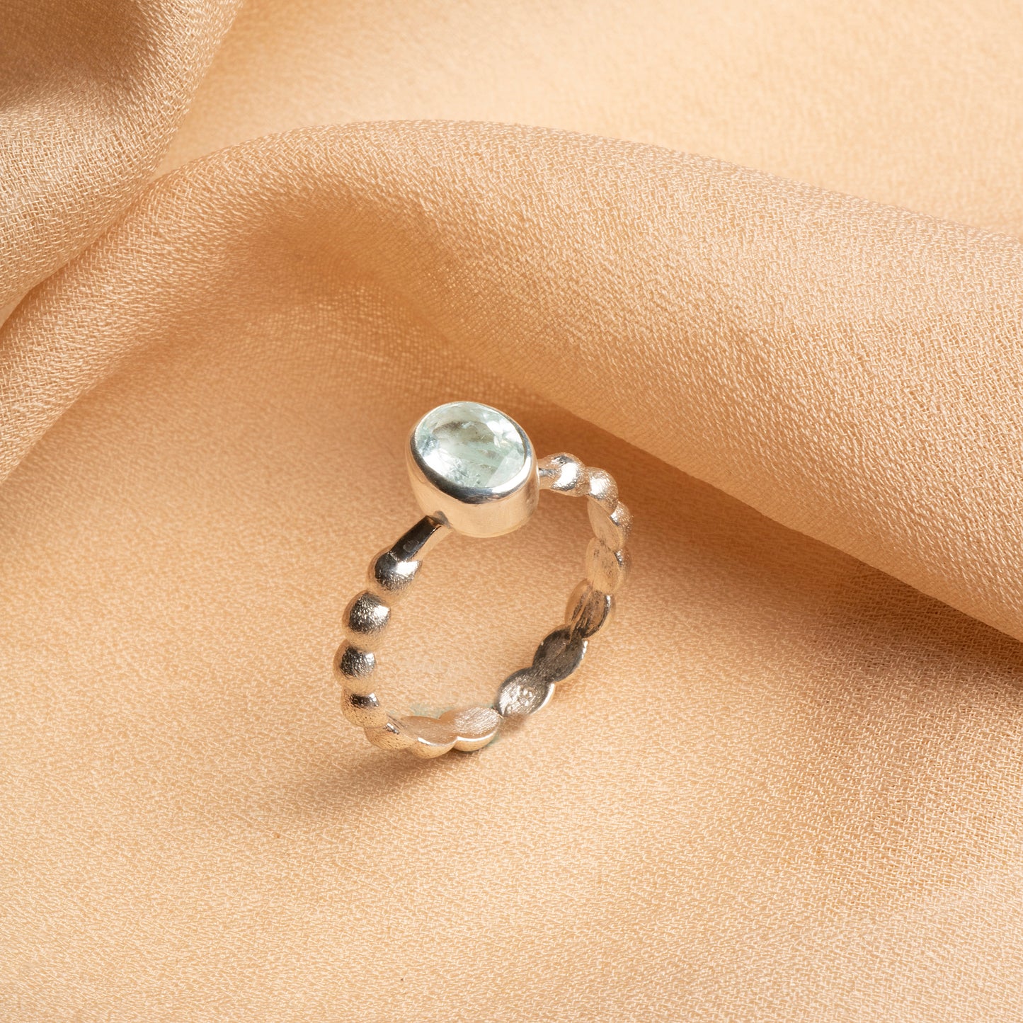 Timeless Aquamarine Sterling Silver Ring – Certified & Elegant
