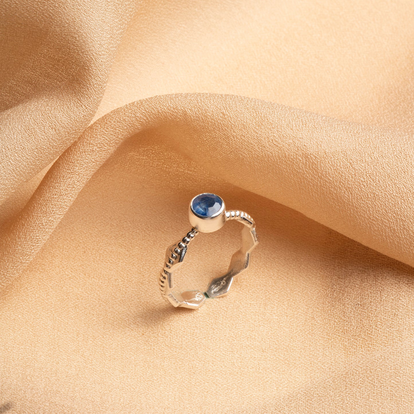 Handcrafted Kyanite Sterling Silver Ring – A Symbol of Serenity & Strength